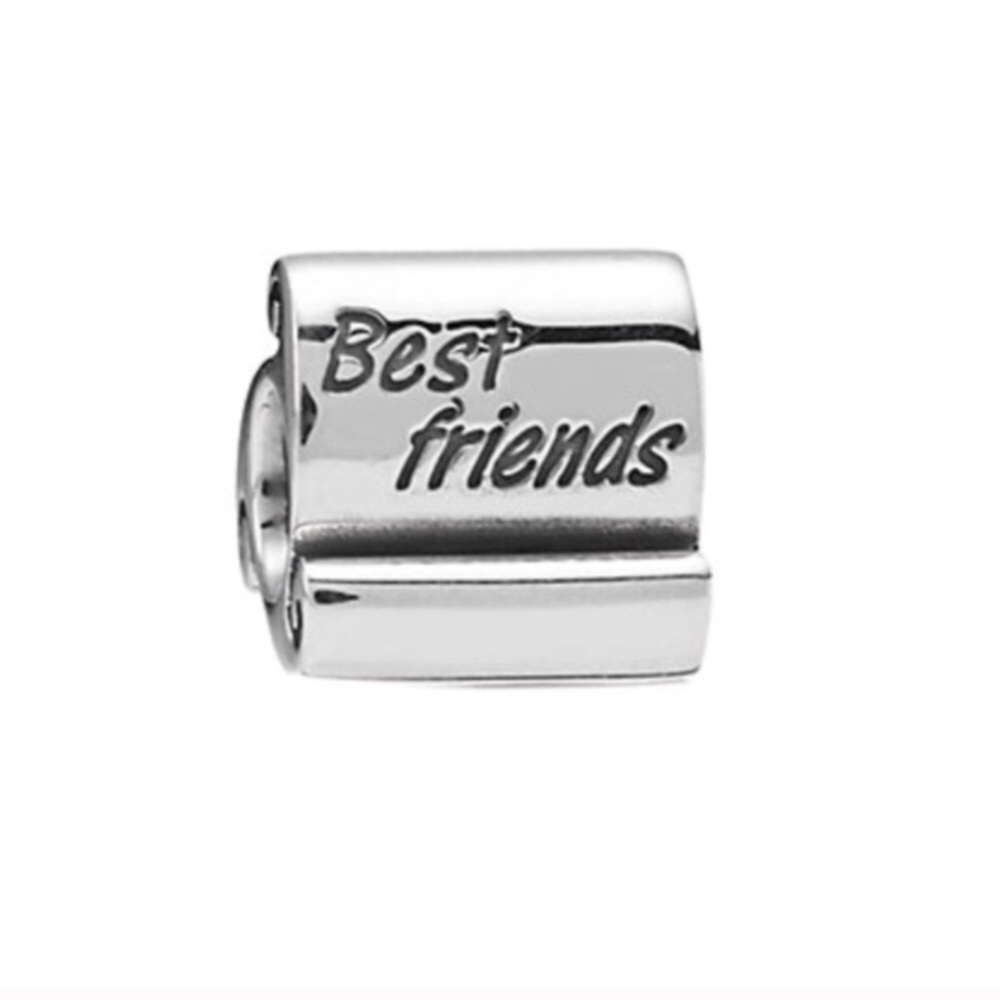 Pandora Best Friends Sterling Scroll Charm